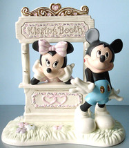 Lenox Disney Kissing Booth Kisses For Mickey Mouse With Minnie Figurine NEW - £126.99 GBP