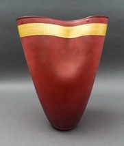 Norberto Moretti Salviati Italy Murano &quot;Pizzicati&quot; Art Glass Large Vase 15 1/4&quot; - £804.26 GBP