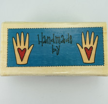 Handmade By E8055 Patrick Lose Uptown Rubber Stamps Wood Mounted Vintage 1990s - $9.72