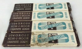 KOH-I-NOOR Graphite Leads 4 Sets of 1/24 Gross 2200/2H 2200/F-Two Boxes Ea. NEW - £16.15 GBP