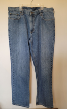 Carhartt Denim Jeans Mens 38x31 Relaxed Fit Medium Wash Blue Pants - $16.10