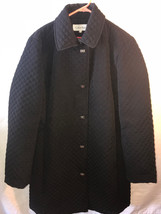 2024 Womens Designer Calvin Klein Black Quilted Twistlock Jacket Coat Jacket Xl - £58.58 GBP