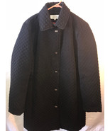 2025 WOMENS DESIGNER CALVIN KLEIN BLACK QUILTED TWISTLOCK JACKET COAT JA... - $68.84