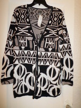 CHICO&#39;S BOWLS REFLECTION CARDIGAN SWEATER NWT CHICO&#39;S 2 M/L - $25.00