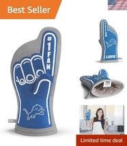 Officially Licensed Detroit Lions Cotton Oven Mitt - 100% Cotton &amp; Safet... - $382.79 MXN