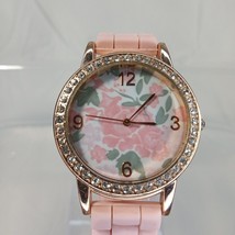 rue21 etc! Pink Floral Wristwatch w/ Adjustable Buckle Band - $14.97