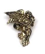 Angel Pin Brooch Gold Tone Vintage - £9.72 GBP