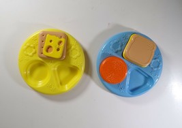 3 Food Items and 2 Plates - Parts from Leapfrog Shapes and Sharing Picnic Basket - $6.90