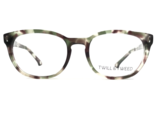 Twill &amp; Tweed Eyeglasses Frames TW2004 6324 Green Brown Tortoise Round 5... - $41.86