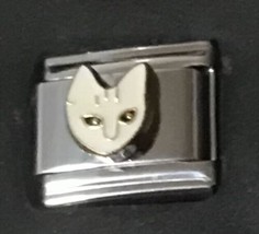 Cat Face Rare Wholesale Italian Charm Enamel 9mm Link K40 - $13.50