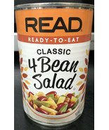 Read Classic 4 Bean Salad Ready to Eat Vegan &amp; Preservative Free 16 oz - £6.17 GBP