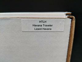 Brizard and Co Tan Lizard Leather Traveler with cutter and lighter NIB image 11