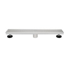 Linear Shower Drain 24&quot; Square-Pattern Stainless-Steel Chrome - Innova P... - $50.48