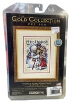 Vintage Merry Christmas Cross Stitch Kit Susan Winget 5&quot; X 7&quot; Dimensions... - $40.46