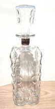 Vintage Ezra Brooks Whiskey Decanter  1960s Clear Glass Liquor Bottle, M... - $24.95
