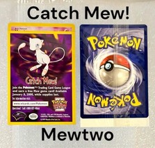 Mewtwo Pokemon Catch Mew Black Star Promo Card Original Sealed Pack Wb Stamped - £23.72 GBP