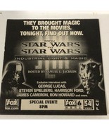 From Star Wars To Star Wars Tv Guide Vintage Print Ad Samuel L Jackson T... - $6.92