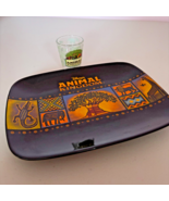 Walt Disney World&#39;s Animal Kingdom Logo Short Shot Glass Plate Dish LOT ... - $29.69