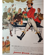 1953 Esquire Original Ad Johnnie Walker Red Black Scotch Whisky Front Cover - £8.60 GBP