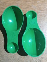 Lot of 2 Miracle Grow Outdoor Plastic Measuring Table Dual Sided Measuring Spoon - $1.75