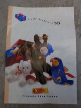 Steiff Neubeiten 1993 Catalog Vintage Stuffed Plush Bears Birds Buffalo Cats - £7.56 GBP