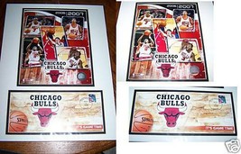 USPS Chicago Bulls Basketball Team Composite Photo Matted Art 06-07 Season New - £19.66 GBP
