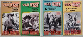 FAST SHIP: Heroes of the Old West (4 VHS) 24 Movies by John Wayne &amp; Roy Rogers - £6.69 GBP