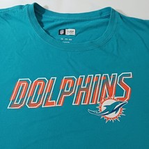 NFL Team Apparel MIAMI DOLPHINS Men's Blue Aqua Short Sleeve Cotton T-Shirt 2XL image 6