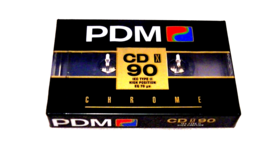 PDM 90 CHROME, VINTAGE NEW SEALED BLANK AUDIO CASSETTE TAPE - £12.74 GBP