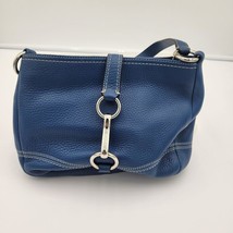 Coach Hampton Pebbled Blue Leather Hobo w Hangtag C0983-F13088 Handbag - $37.58