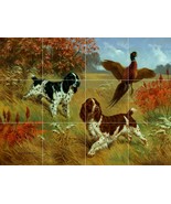 cocker spaniel bird hunting dog pheasant CERAMIC TILE MURAL BACKSPLASH M... - $83.26 CAD+