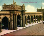 Vtg Cartolina 1911 Union Station Columbus Ohio - £8.82 GBP