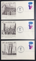 Lot of Three (3) Vintage 1971 100 Anniversary Great Chicago Fire Cover C... - £10.95 GBP