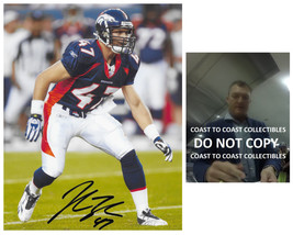 John Lynch signed Denver Broncos football 8x10 photo COA proof autographed - £77.89 GBP