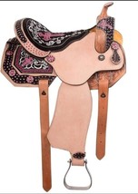 Pink Embellished Western Horse Barrel Racing Cross Saddle With Tack set. - $6,462.95 MXN+