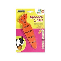 Ancol Just 4 Pets Wooden Carrot Cruncher Chew Toy  - $8.00