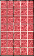 1920's Postage Production Test Block of 35 Stamps - Stuart Katz - $700.00