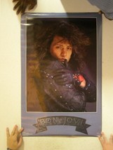 Bon Jovi Poster Jon Bon Jovi Leather Jacket Vintage - $44.99