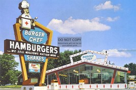BURGER CHEF VINTAGE BURGER JOINT SHAKES RESTRAUNT 4X6 PHOTO POSTCARD - £5.10 GBP