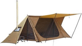 STOVEHUT 70 Hot Tent with Two Door Poles and Two Tent Poles | Latest Version 2 - £206.54 GBP