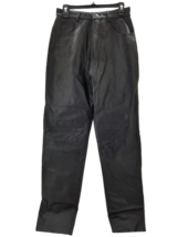 Xelement Motorcycle Womans Leather Pants Black  Hight Rise Size 30 x  33 - £25.29 GBP