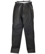 Xelement Motorcycle Womans Leather Pants Black  Hight Rise Size 30 x  33 - £24.92 GBP