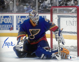 Grant Fuhr signed St. Louis Blues 8x10 Photo #31- Beckett Witnessed - £23.08 GBP
