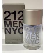 212 MEN NYC by CAROLINA HERRERA 1 OZ. eau de toilette spray for men- SLI... - £25.57 GBP