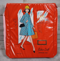 Vintage Miner Ind Fashion Doll Wardrobe Travel Case Orange Mod Retro *BENDING* - £11.26 GBP