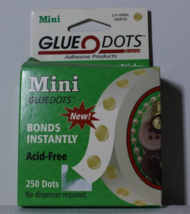 Mini Glue Dots 3/16&quot; Approx Diameter Multi Purposes Super Sticky - £7.55 GBP