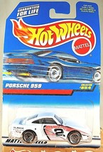 1997 Vintage Hot Wheels Collector #854 PORSCHE 959 White w/Lace Sp-Varia  China - $10.75