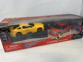 Radio Shack Radio Control R/C Custom Playset Ford F-150 &amp; Mustang Vintag... - $22.72