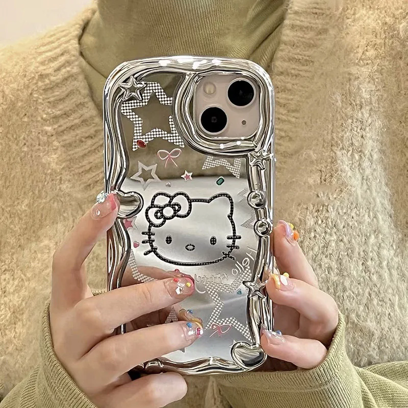 New Sanrio IPhone Case Hello Kitty IPhone14 13 12 11 Pro Max Phone Case Mirror - £7.82 GBP+