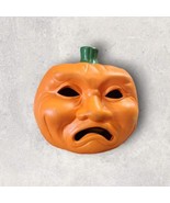 Vtg Halloween Decor Decoration Pumpkin Jack O&#39;Lantern Ceramic Votive Ear... - $14.93